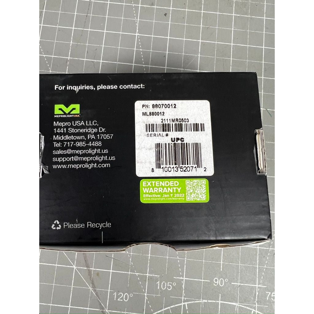 Meprolight Micro Red Dot Sight Picatiny Adapter Black 3 MOA, ML88070012 New