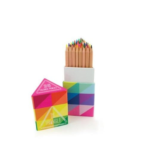 Ooly Writing Utensils - Triangle Colored Pencils New