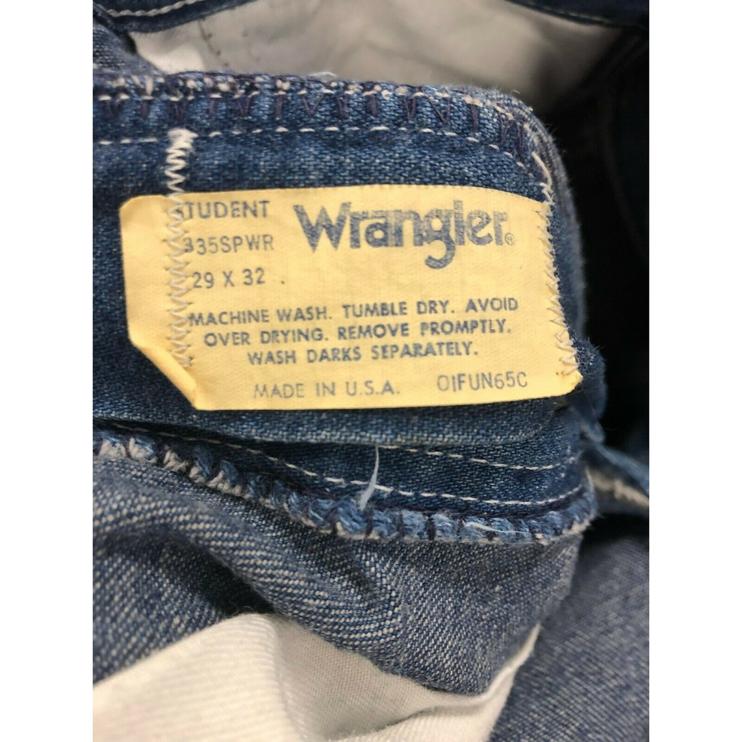 Vintage Wrangler Men's Distressed Carpenters Jeans 29X32 1970's 335SPWR