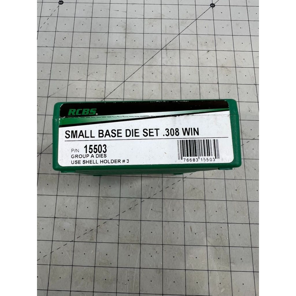 RCBS Small Base Die Set .308 WIN Reloading Dies P/N 15503 New