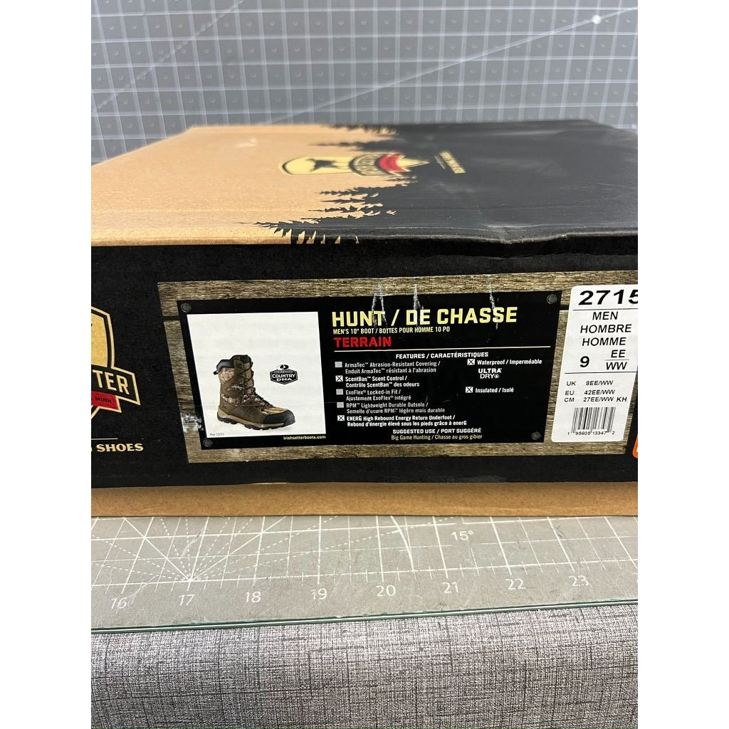 Red Wing Men's Irish Setter Terrain Boots Sz. 9 US Mossy Oak NEW Hunting Hiking