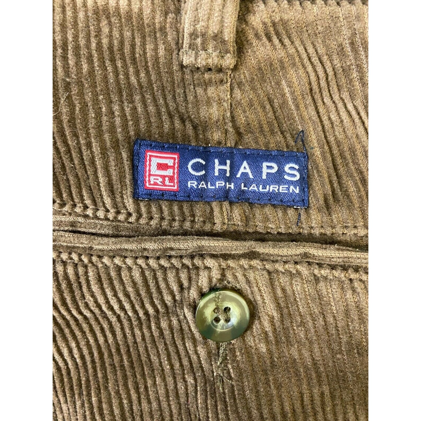 Chaps Ralph Lauren Brown Corduroy Pants W38 L30 Men's Classic 100% Cotton