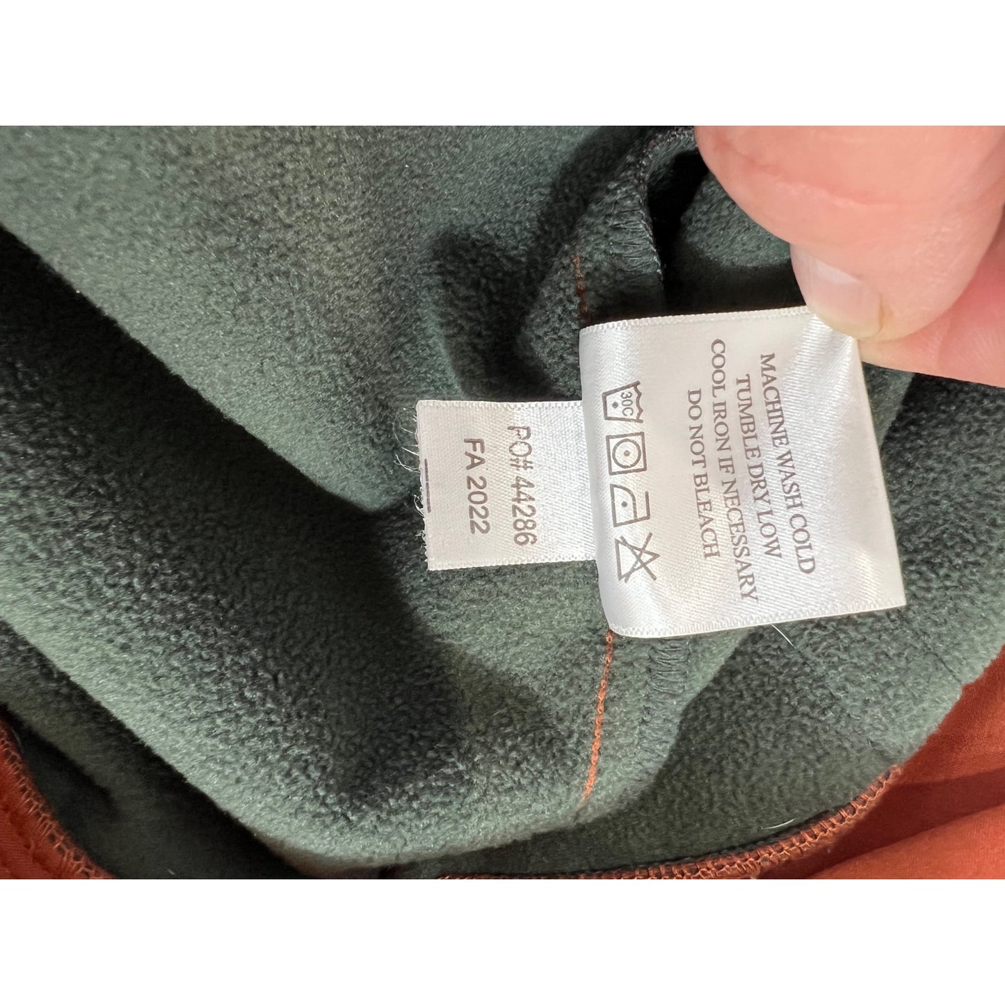 Simms Men's Rogue Hoody Size Large Clay Full-Zip Fleece-Lined Jacket