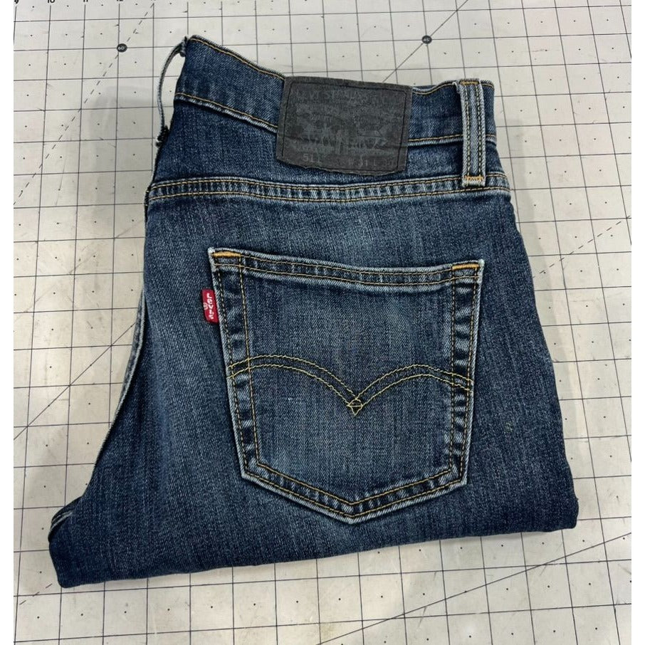 Levis Mens' 511 Slim Fit Jeans 31x30 Medium Wash Blue Denim
