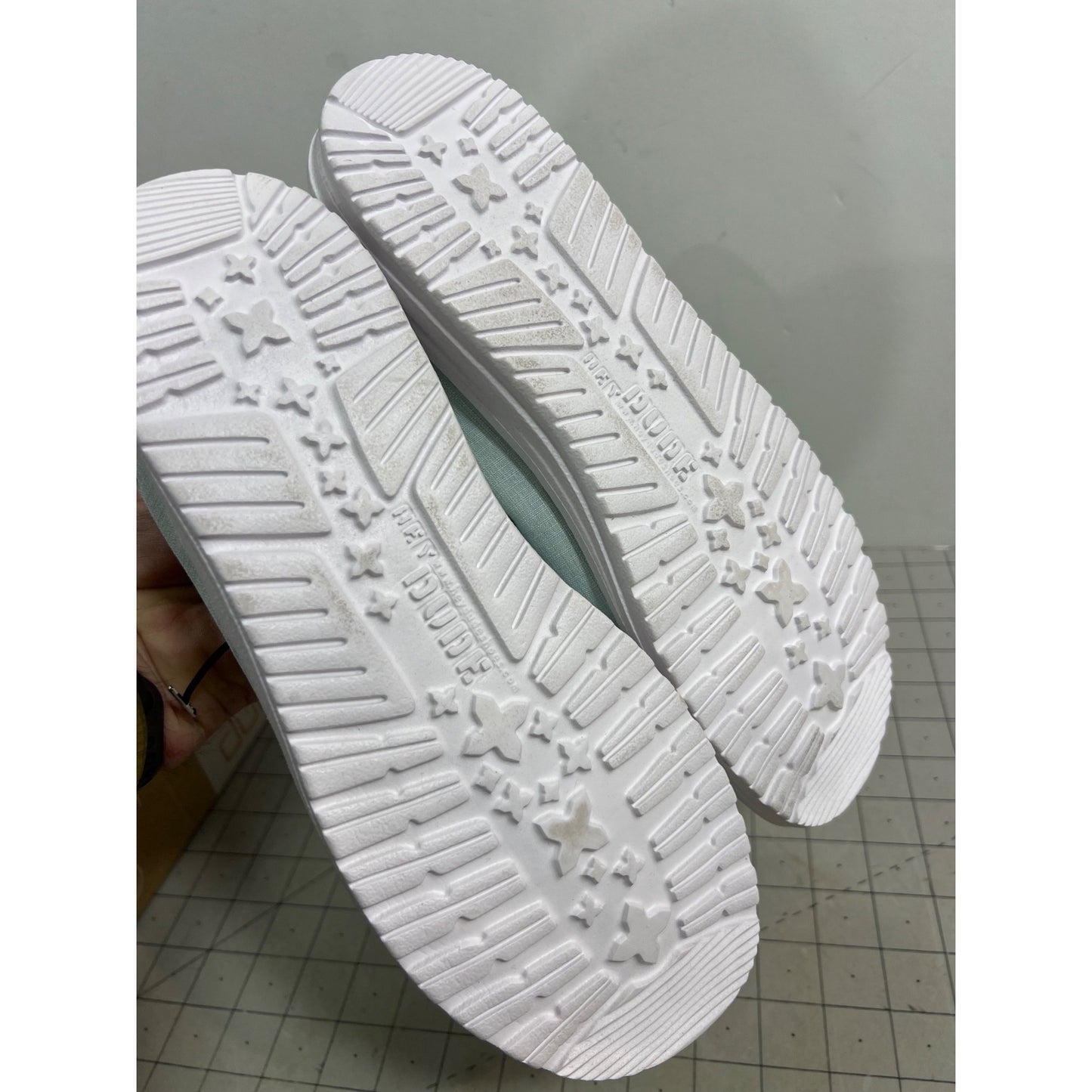Heydude Women's Wendy Casual Slip on Shoes (Boho Sky Blue) - Size 10 New