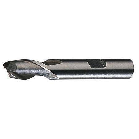 2-Flute HSS Square Single End Mill Cleveland HG-2 Bright 5/8"x5/8"x2"x4-1/8