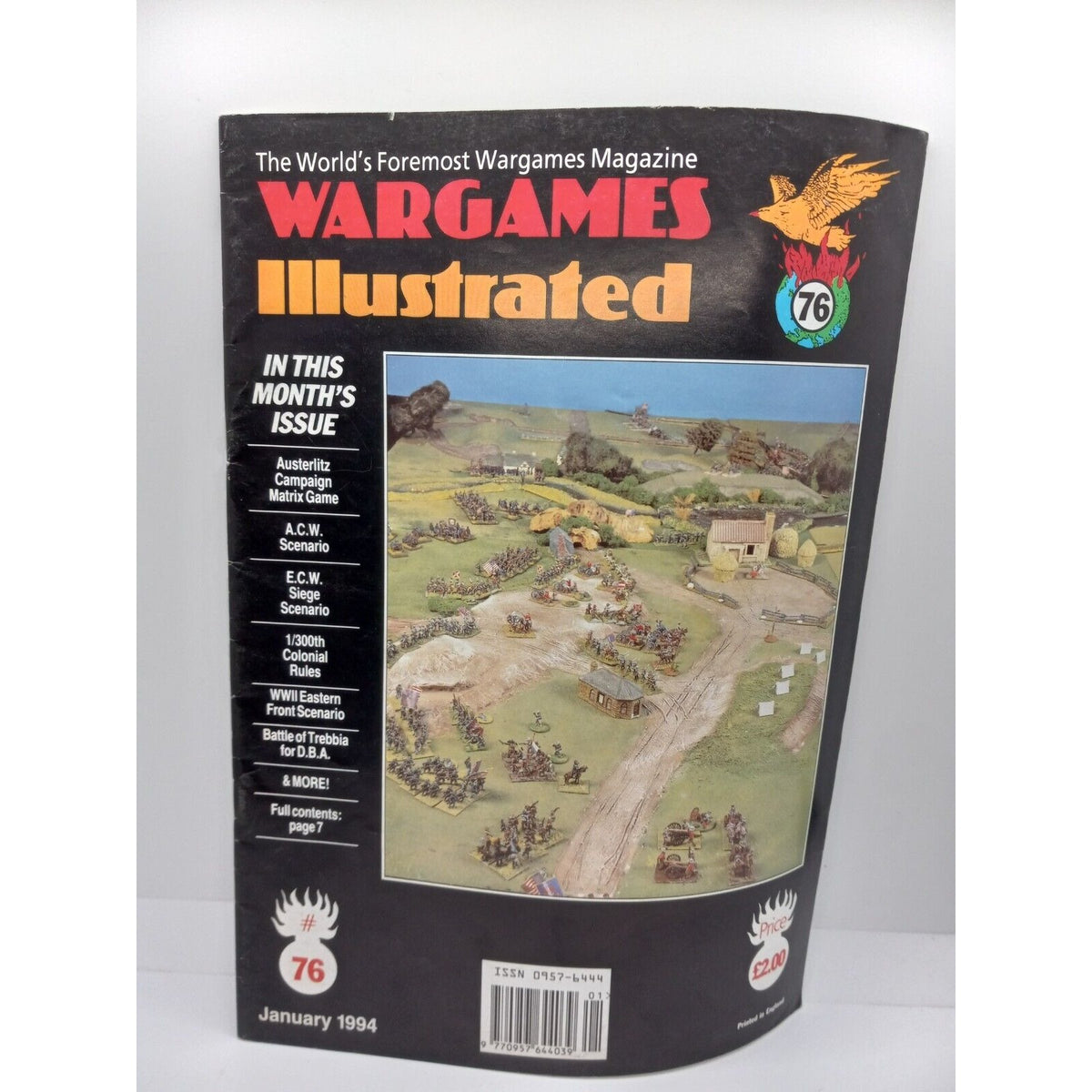 Vintage Wargames Illustrated Magazine Lot #70 73 75 & 76 - 1993-1994 Issues