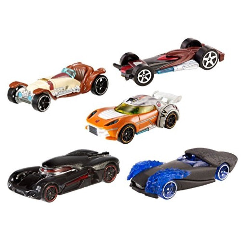 Star Wars Hot Wheels Light Side Vs. Dark Side 5-Pack 2-Sided Vehicle Anakin Obi-Wan Kylo