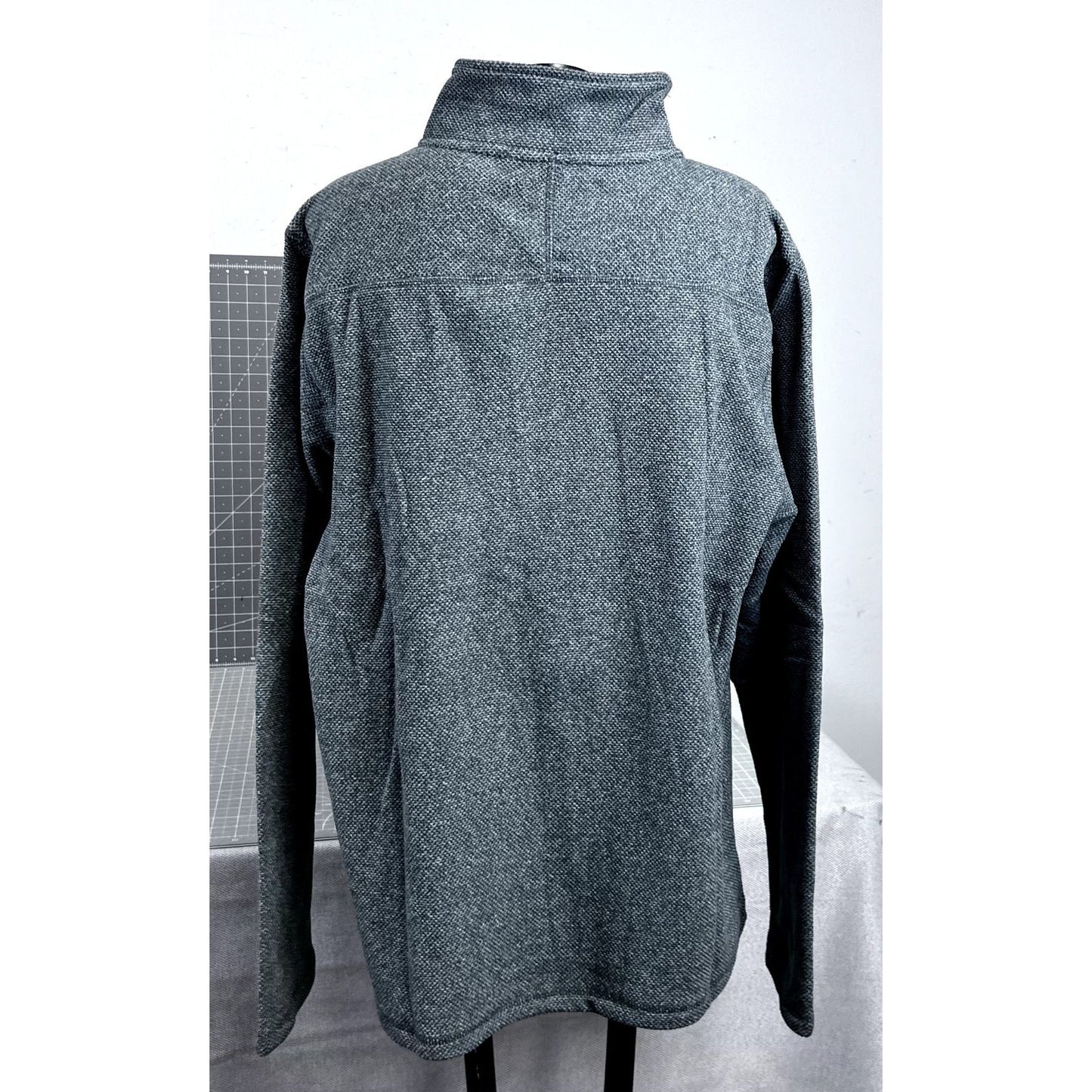 Killik Long Sleeve 1/4 Zip Charcoal Heather Pullover Men's Essential Sz. L NEW~~~~