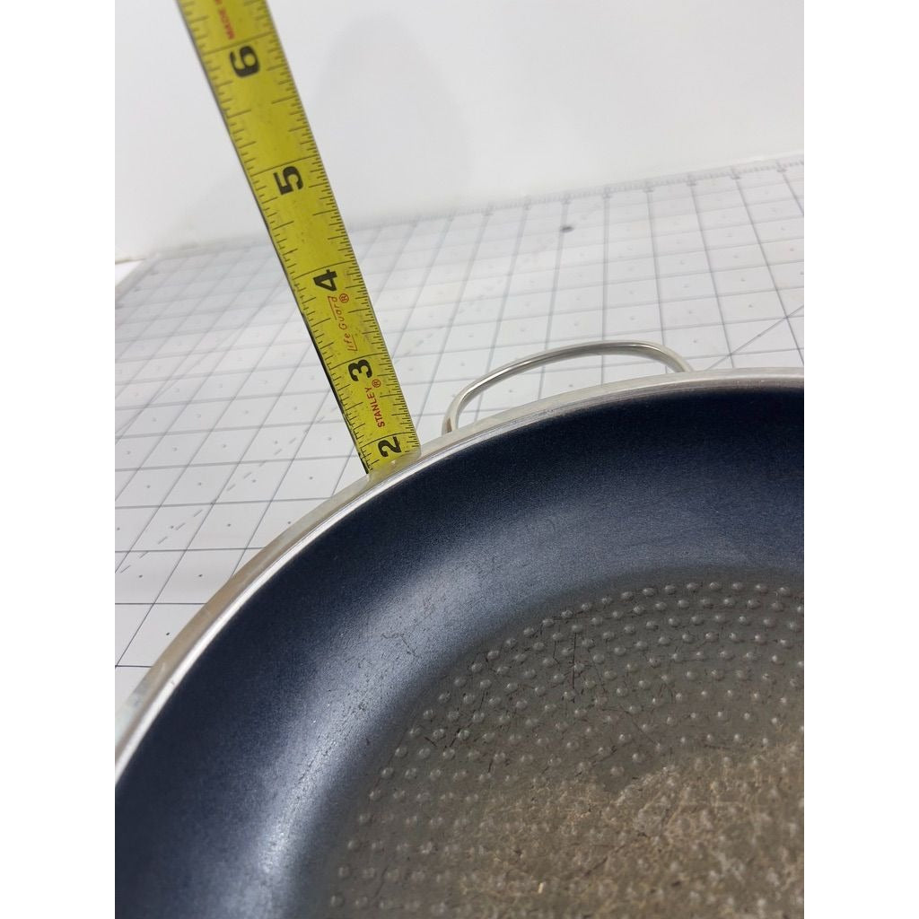 Schulte-Ufer 10.5" Skillet Frying Pan Stainless Steel Non-Stick Two Handles Germany
