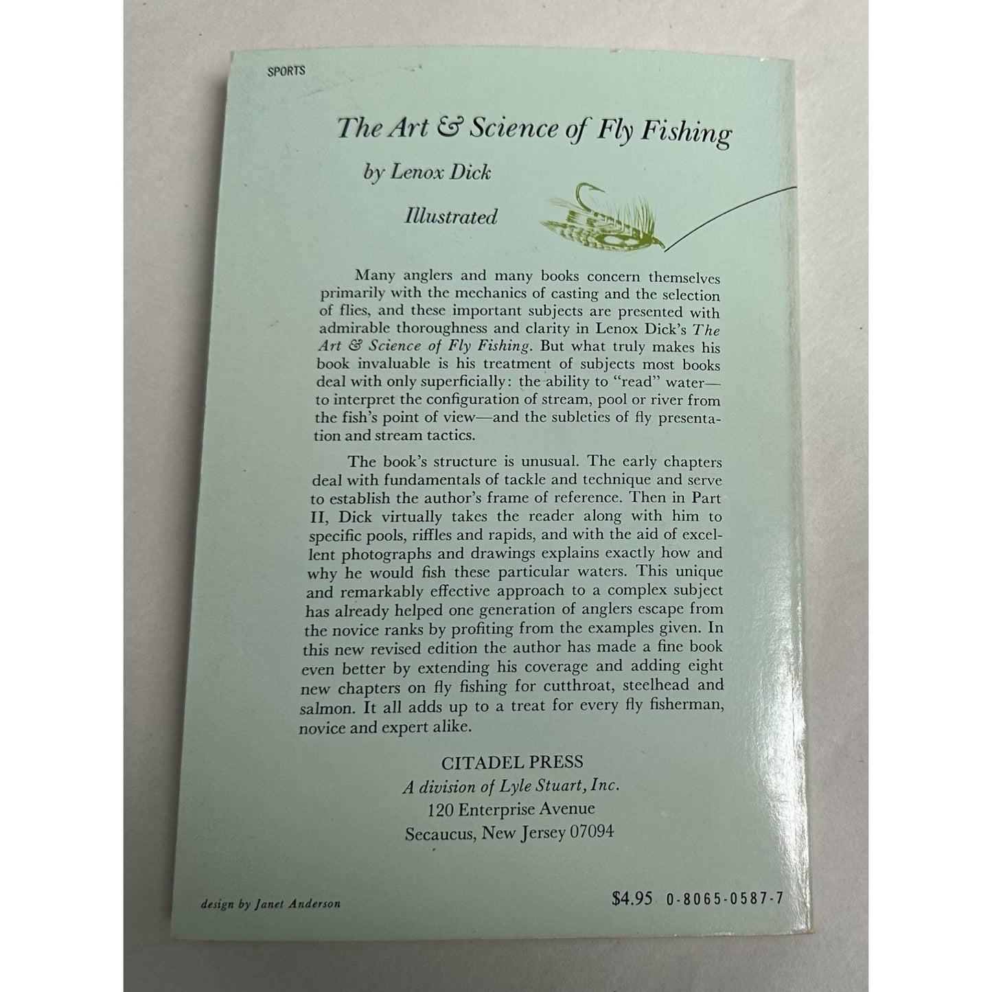 The Art & Science Of Fly Fishing Book By H. Lenox H. Dick 1972 Citadel Press Pb.