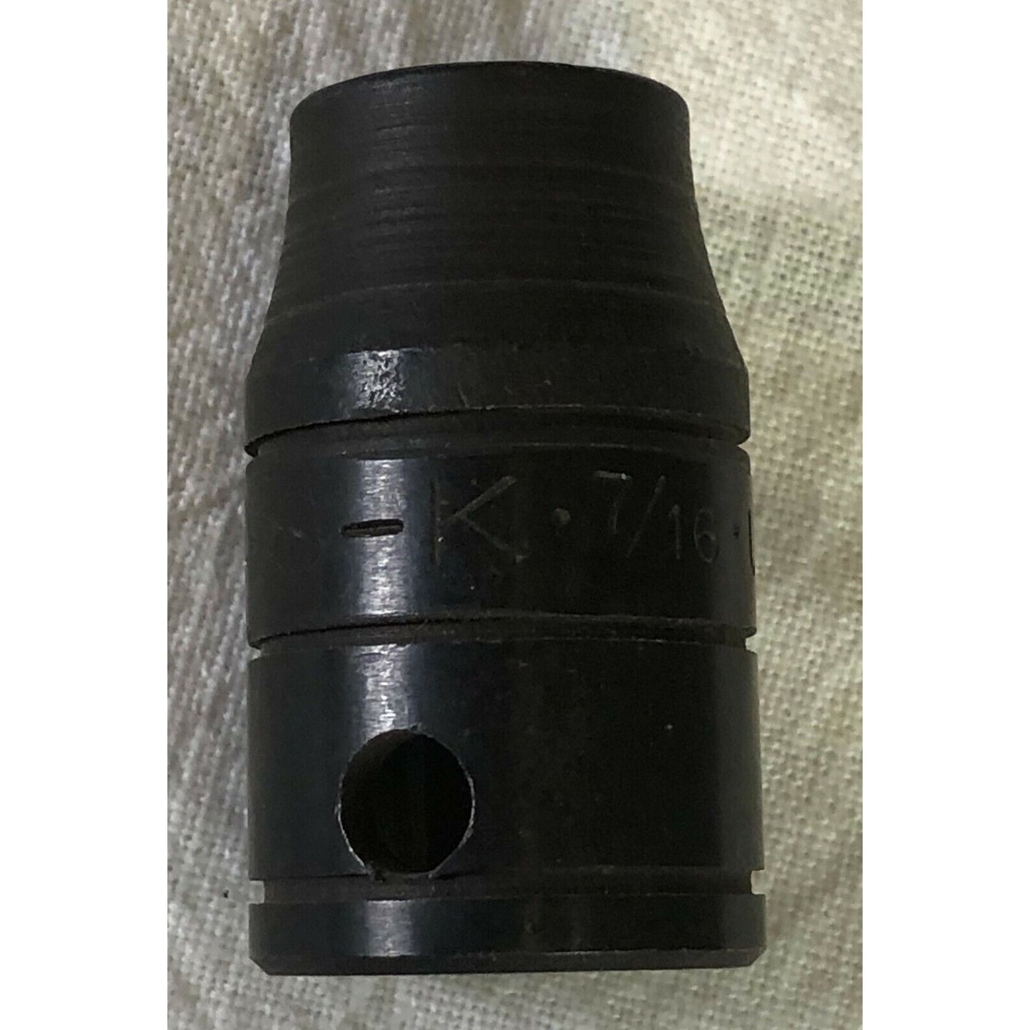 S-K SK Tools Black Impact Socket #46114 7/16" 6-Point 1/2" Drive New NOS
