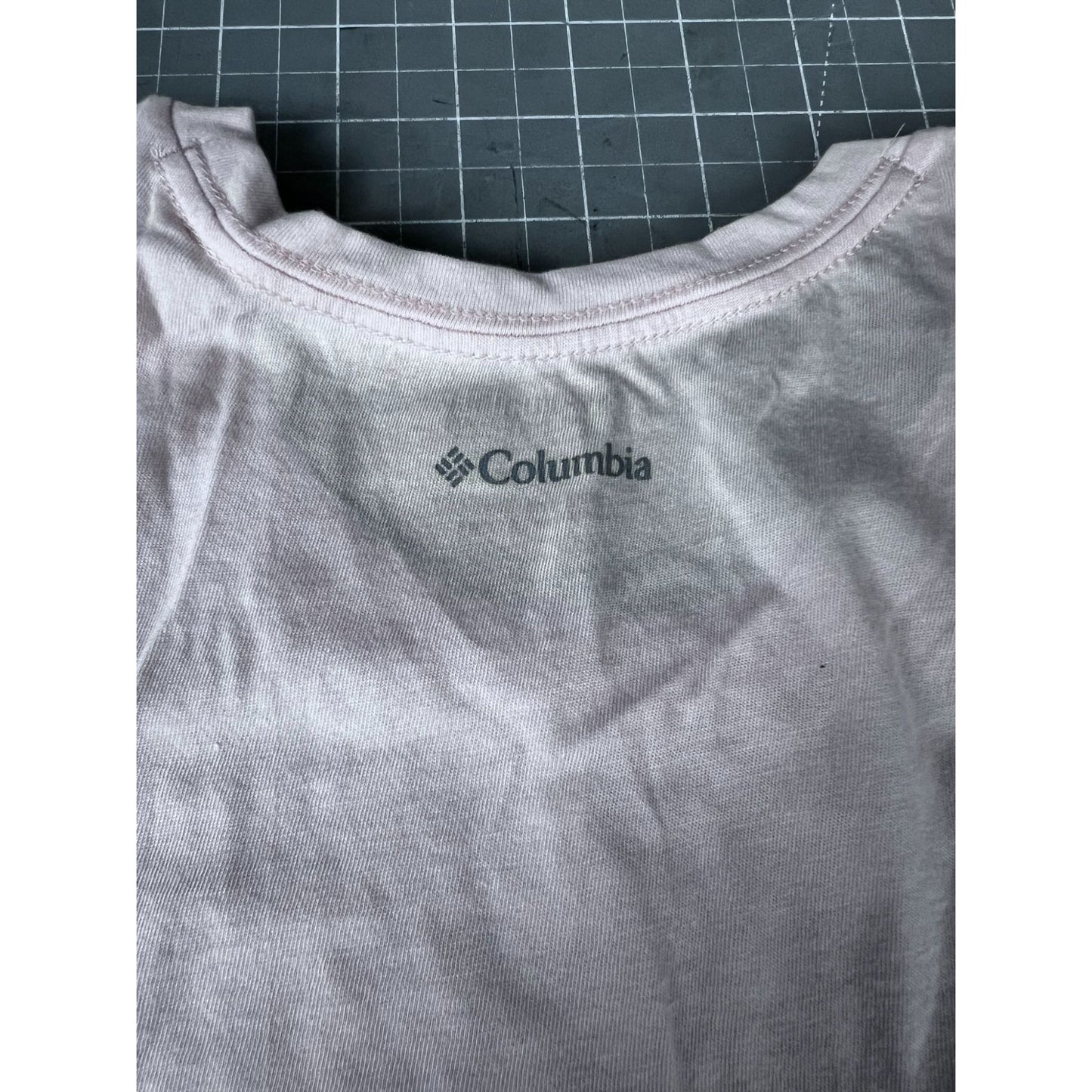 Columbia Women's Daisy Days Graphic Tank Top Sz S Orange & Cream Activewear