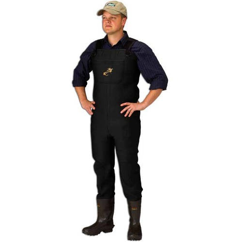 Caddis Neoprene Bootfoot Chest Waders Size 10 CA11901W Green Waterproof Fishing Gear