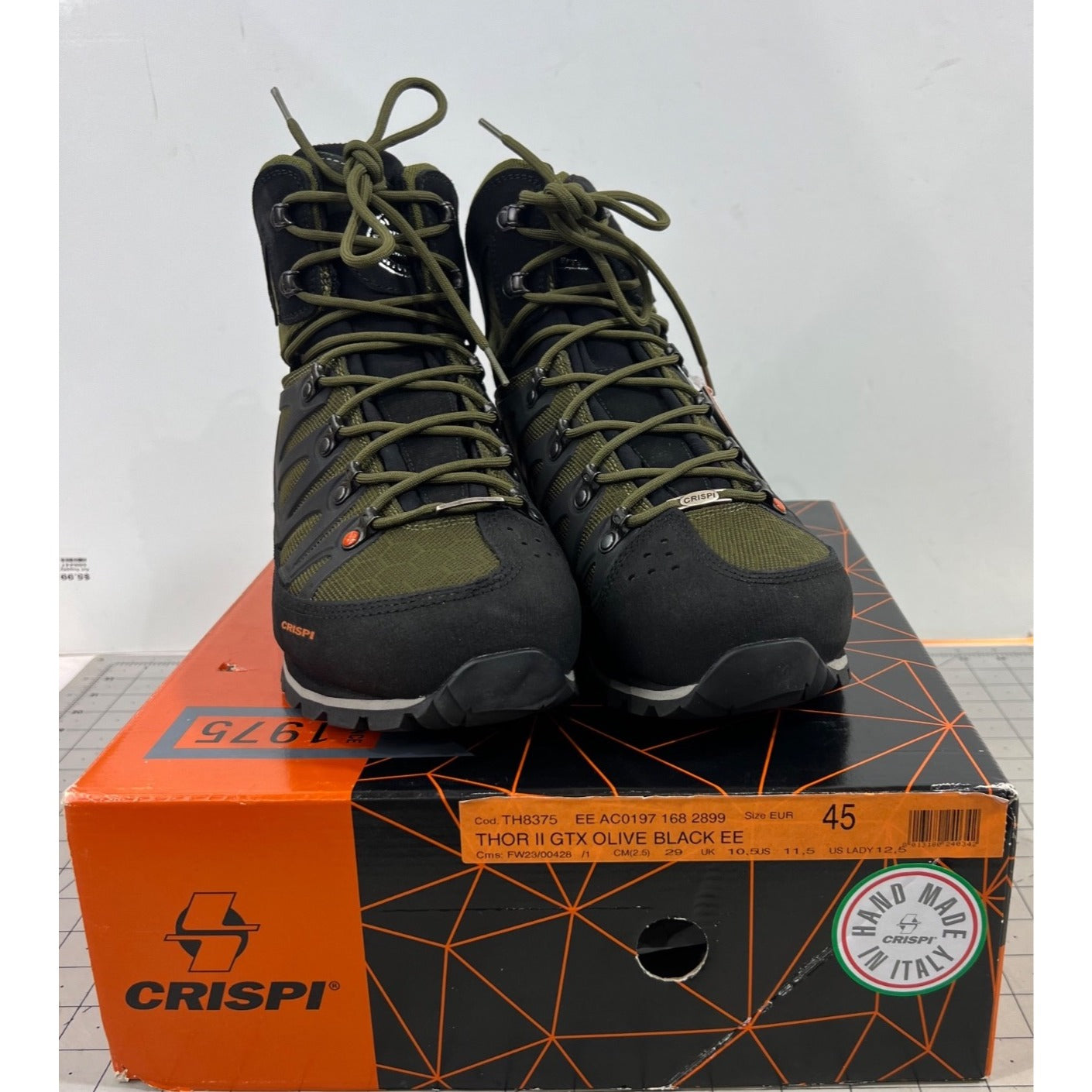 Crispi Men's Thor II Uninsulated GTX Waterproof Hunting Boots Olive Sz. 11.5 New