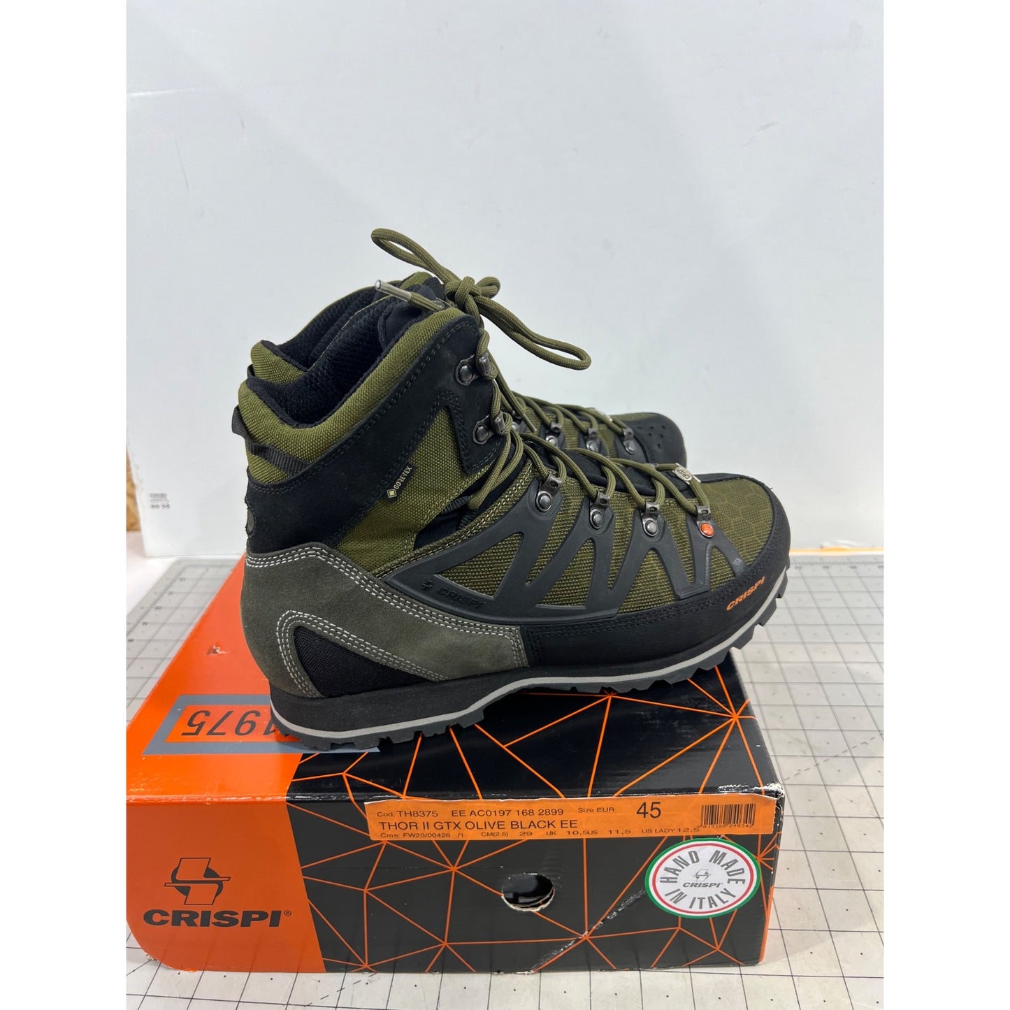 Crispi Men's Thor II Uninsulated GTX Waterproof Hunting Boots Olive Sz. 11.5 New