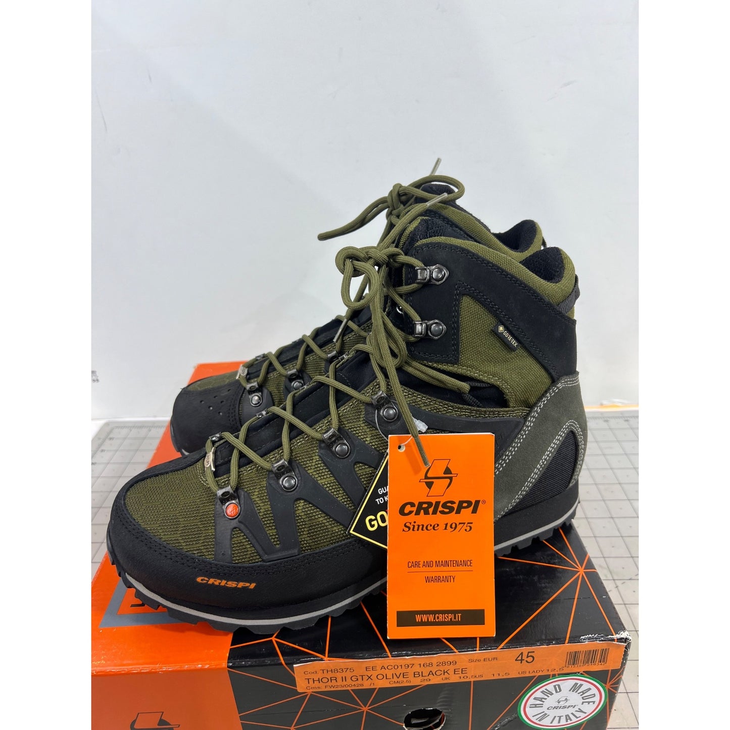 Crispi Men's Thor II Uninsulated GTX Waterproof Hunting Boots Olive Sz. 11.5 New