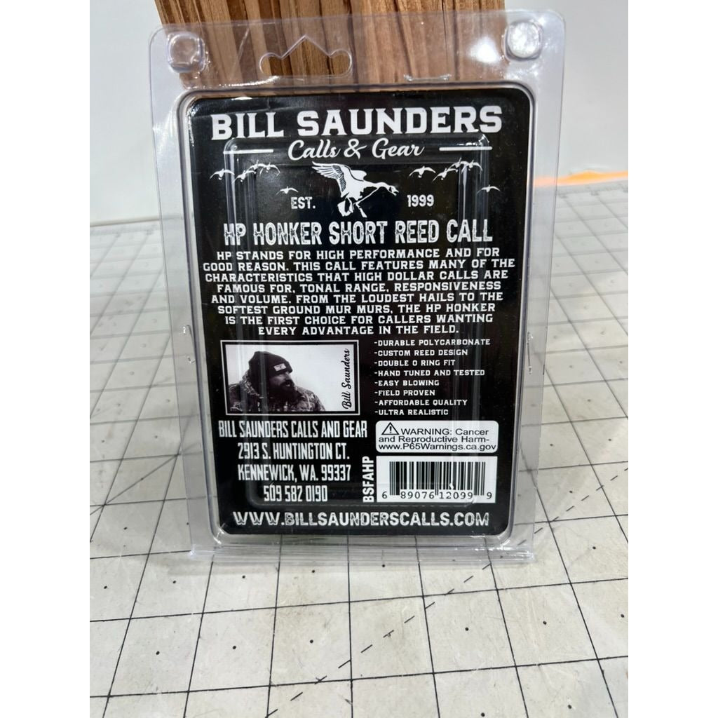 Bill Saunders FA Series HP Honker Goose Call - Green