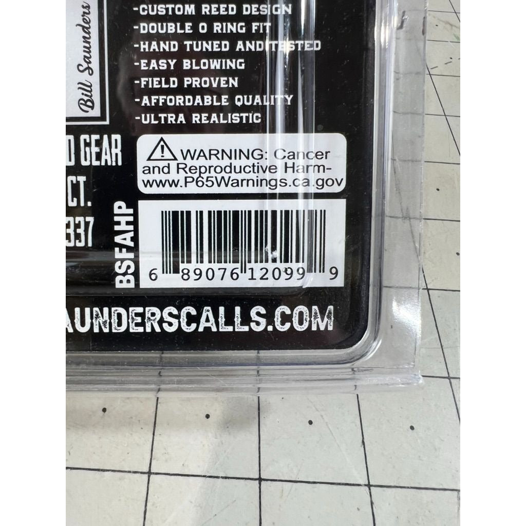 Bill Saunders FA Series HP Honker Goose Call - Green