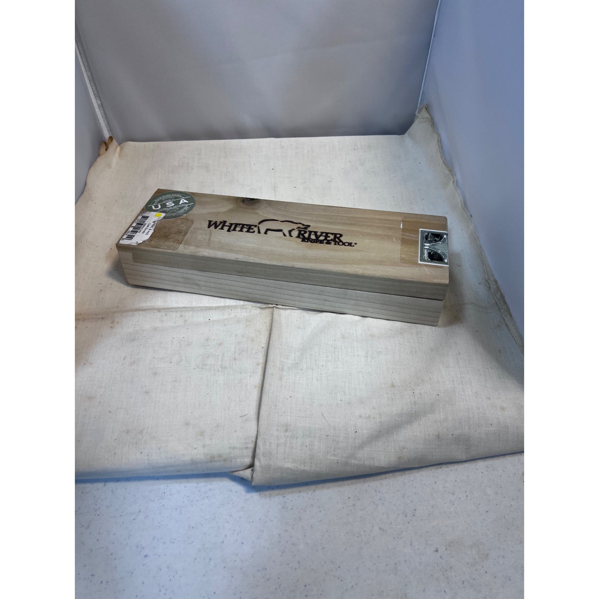 White River Knives Fillet Knife 6"  Trailing Point 440C Stainless Blade Cork Handle