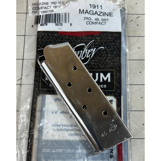 Kimber Compact 45 ACP, Stainless Steel 7-Round Magazine, 1000173A New