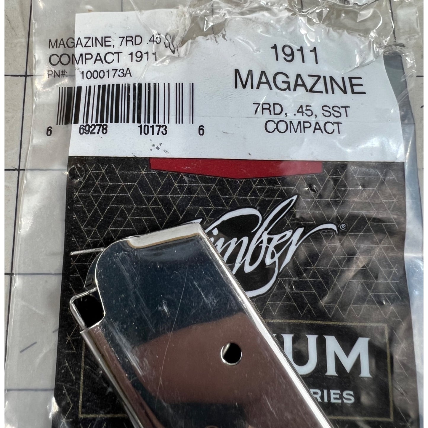 Kimber Compact 45 ACP, Stainless Steel 7-Round Magazine, 1000173A New