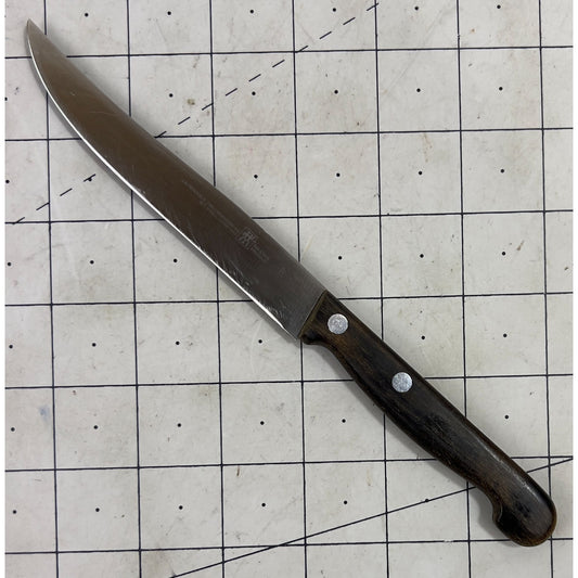 J.A. Henckels Kitchen Slicing Knife 777 Rosewood Handle Solingen Germany VG+