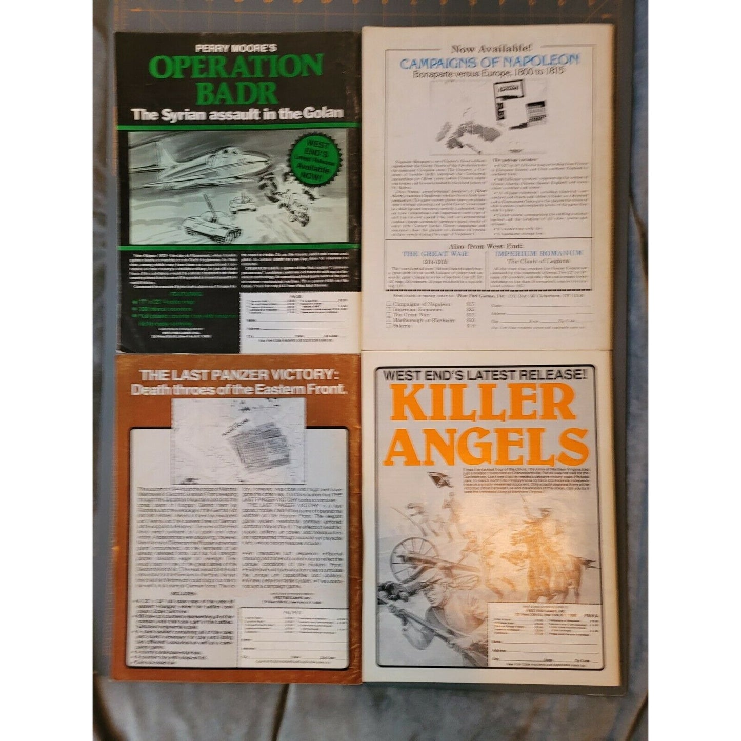 Vintage Fire & Movement Magazine Lot Of 4 Featuring Civil War Tactics & Bonaparte