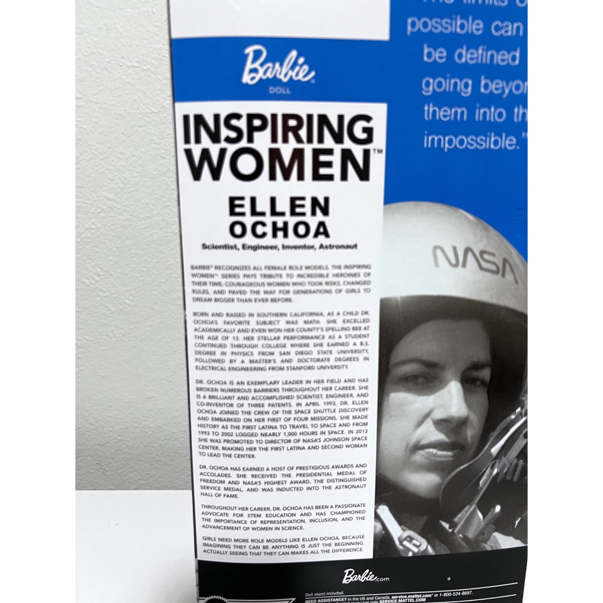 Mattel Barbie Signature Ellen Ochoa Barbie Inspiring Women Doll