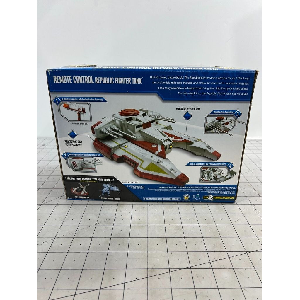 Star Wars Clone Wars Vehicle Remote Control Republic Tank Fighter NIB NEW