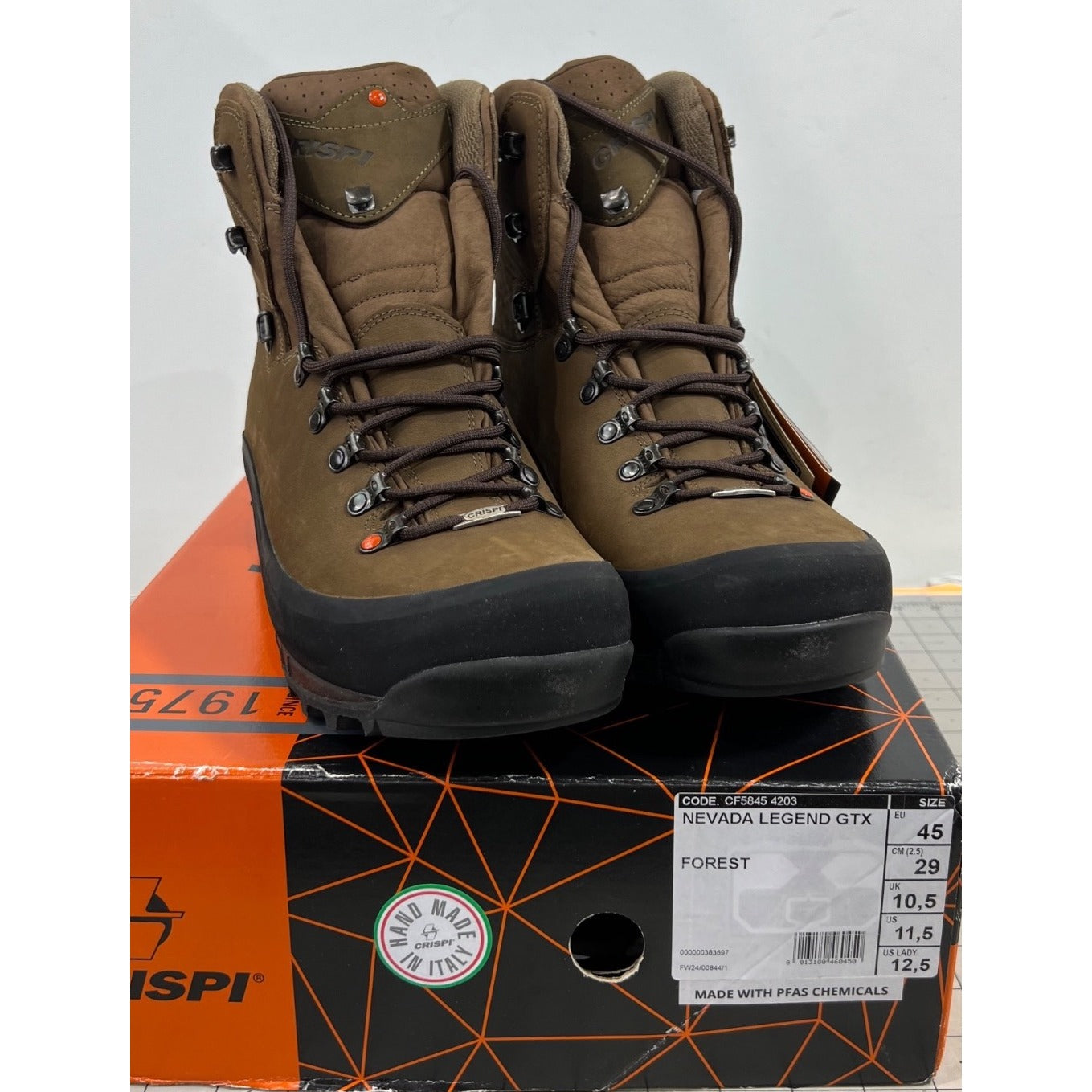 Crispi Men's Nevada 200g Insulated GTX Waterproof Hunting Boots - Brown 11.5