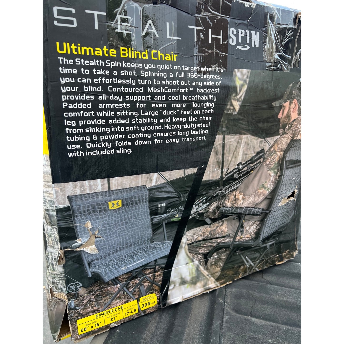 Hawk Stealth Spin Blind Chair New