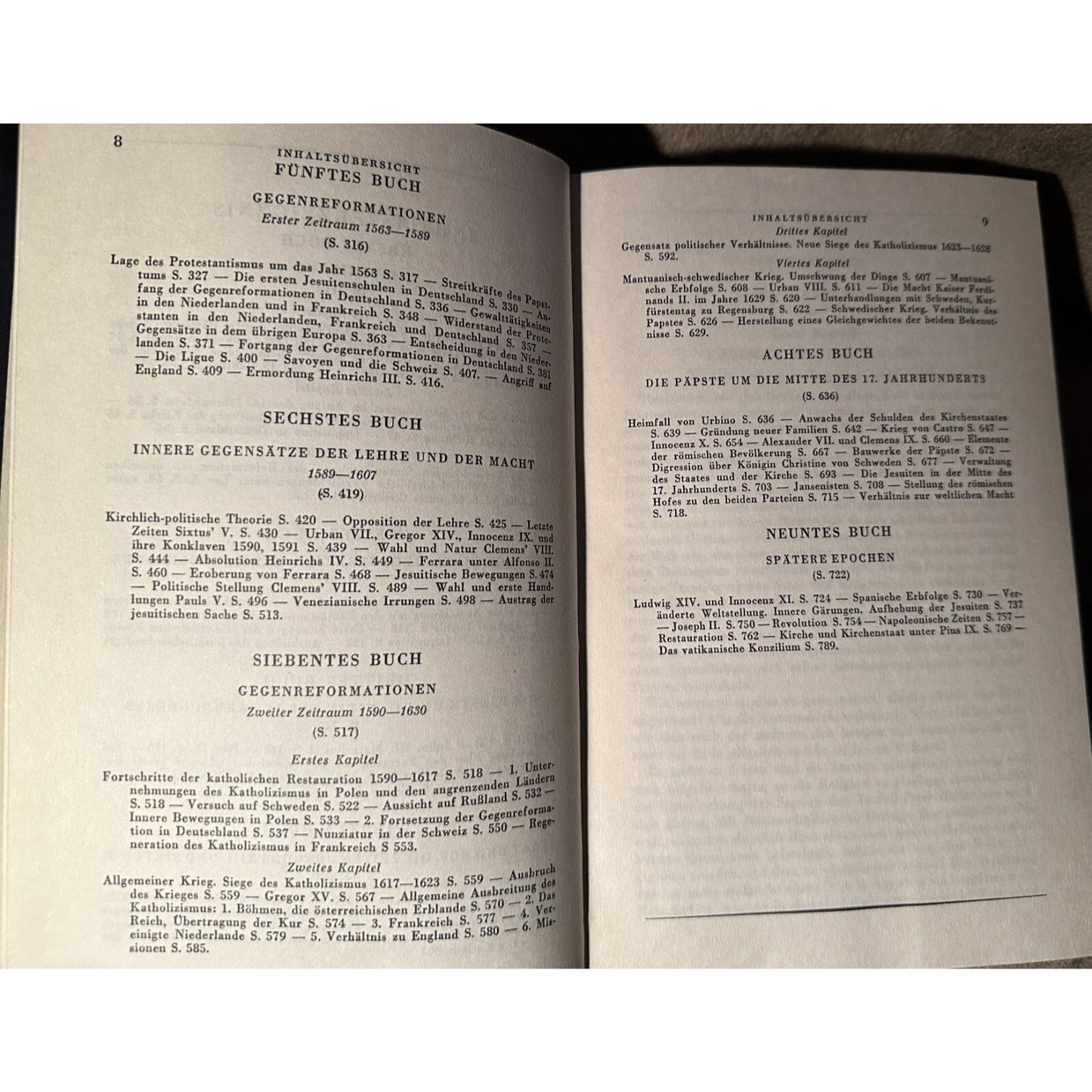 Leopold Von Ranke Die Römischen Päpste Hardcover German Text 1957 Edition Phaidon-Verlag Wien