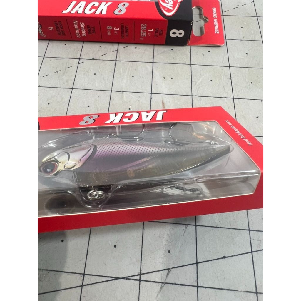 Berkley Jack 8 Wakasagi Sinking Lure 3" 28.25g Hard Bait 4-Pack NEW~~