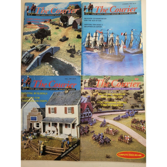 The Courier Magazine Lot Of 4 Issues No. 59 61 62 69 Miniatures Wargaming