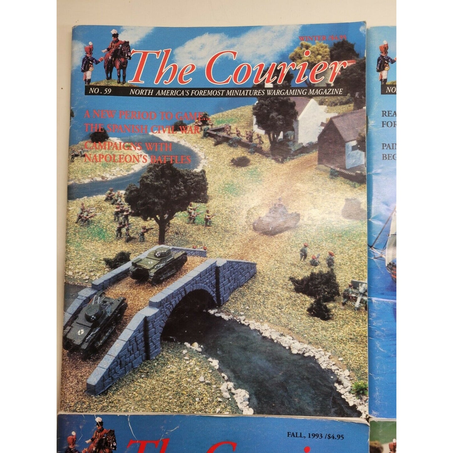 The Courier Magazine Lot Of 4 Issues No. 59 61 62 69 Miniatures Wargaming
