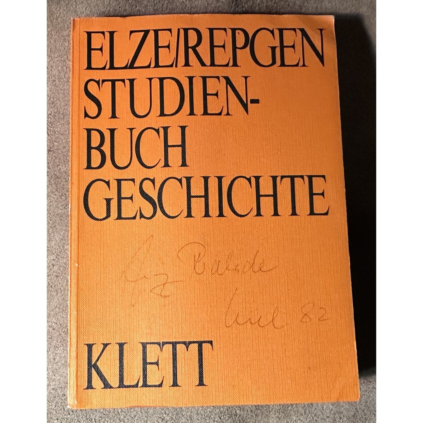 Studienbuch Geschichte German Text History Study Book By Elze/Repgen Hardcover Klett Verlag 1974