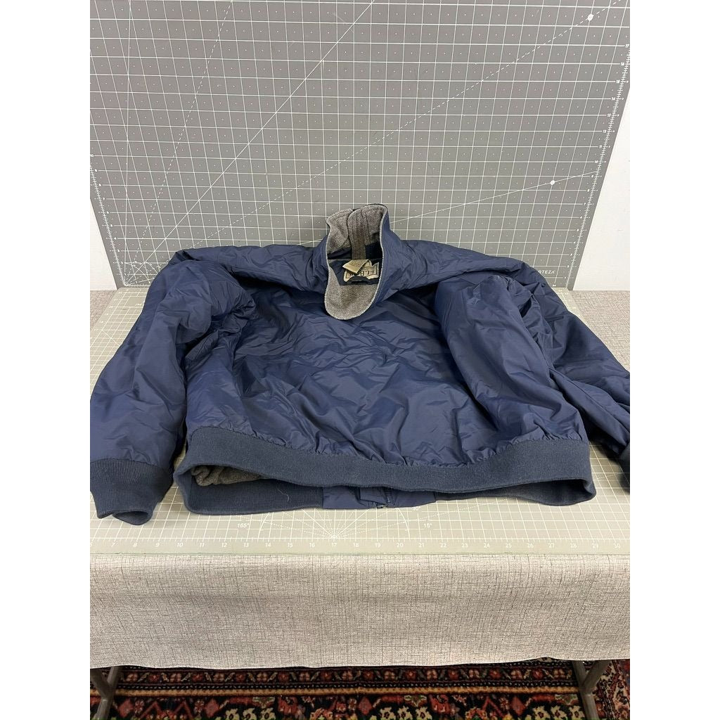 L.L. Bean Navy & Gray Lined Jacket XL Men's Nylon Polyester
