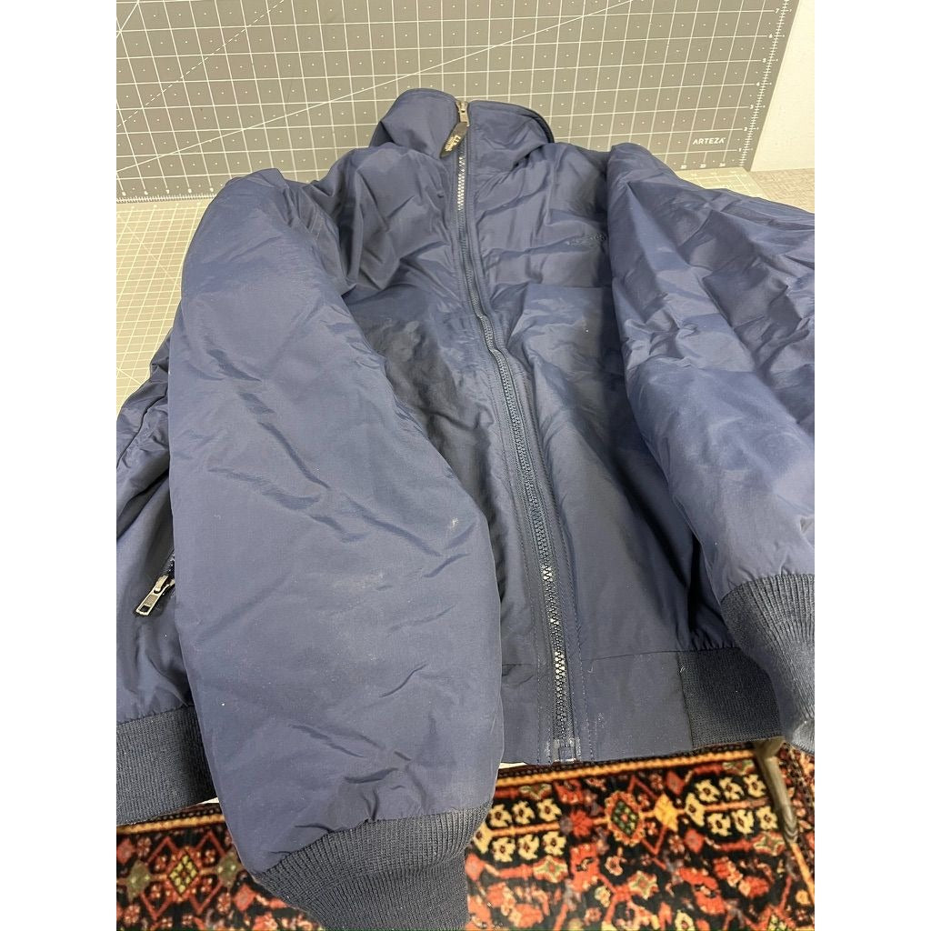 L.L. Bean Navy & Gray Lined Jacket XL Men's Nylon Polyester