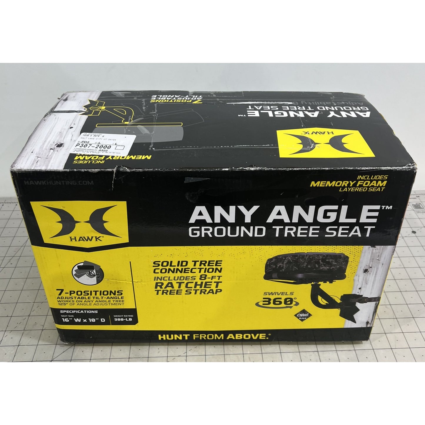 Hawk Any Angle 360 Degree Steel Hunting Tree Seat with 7-Tilt Angle Adjustments