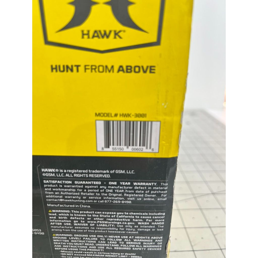 Hawk Any Angle 360 Degree Steel Hunting Tree Seat with 7-Tilt Angle Adjustments
