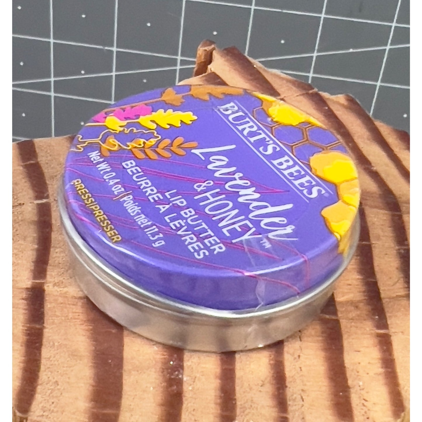 Burts Bees Lavender & Honey Lip Butter 0.4 Oz New Sealed Tin