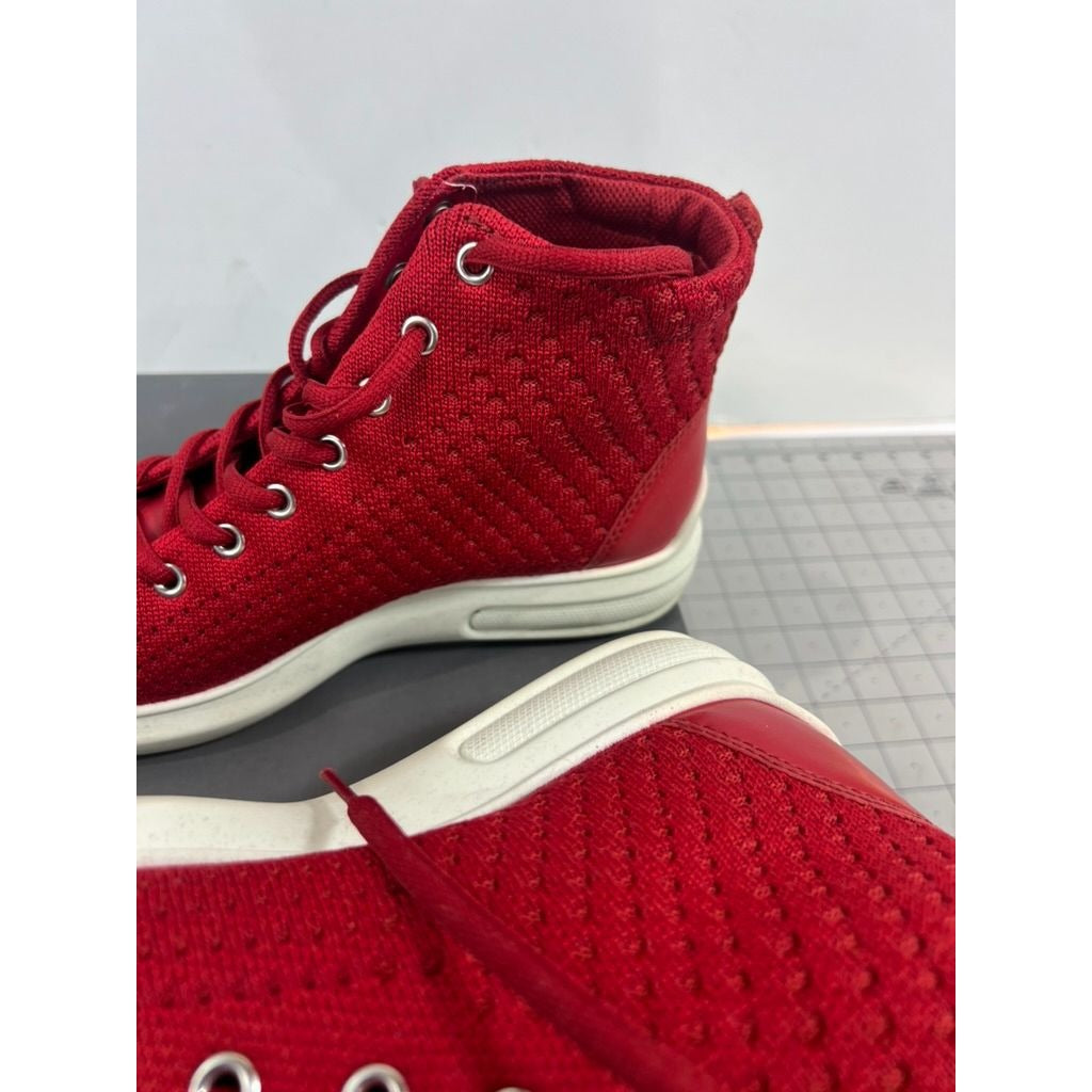 Ecco Soft 3 Women’s Chili Red High-Top Sneakers Sz. 7-7.5 Leather