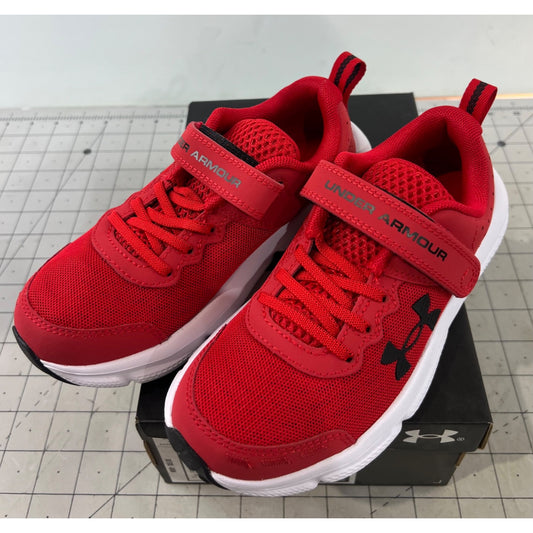 Under Armour Assert 10 AC Running Shoes Red, Sz. 1 Youth Boys New