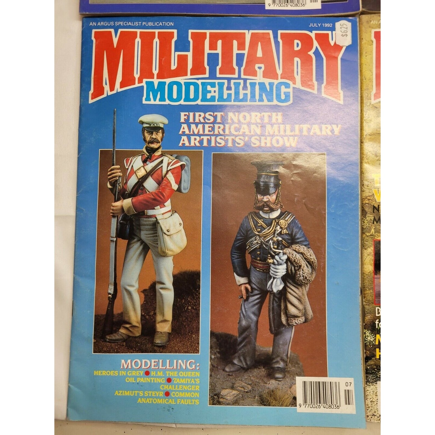 Vintage Military Modelling Magazine Lot Of 4, ‘91 and ‘92