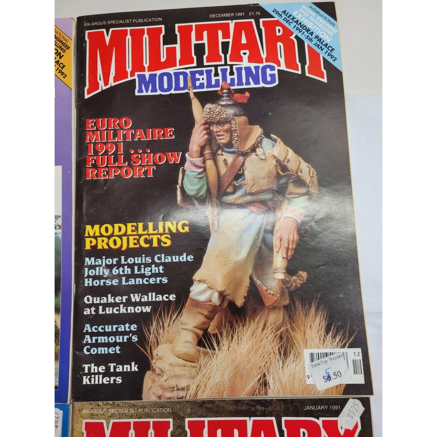 Vintage Military Modelling Magazine Lot Of 4, ‘91 and ‘92