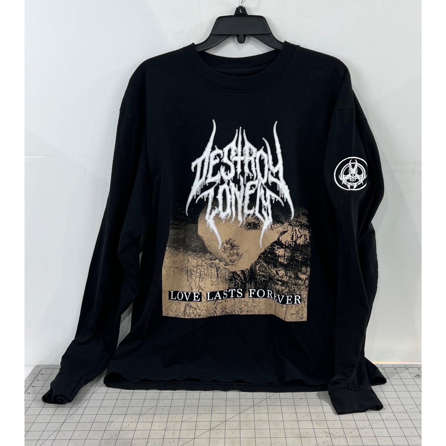 Destroy Lonely Love Lasts Forever Long Sleeve Tour Shirt Black Men’s Sz. L 2024