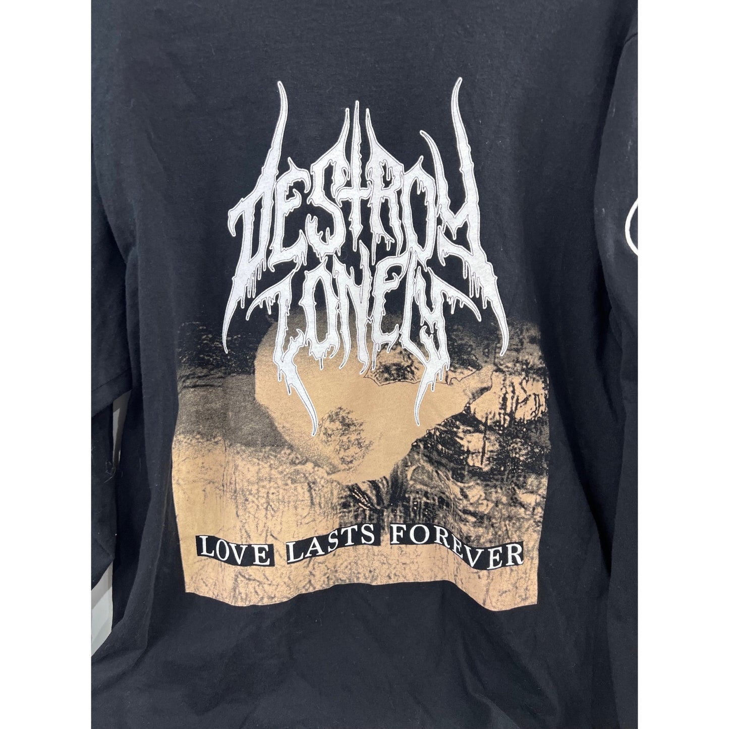 Destroy Lonely Love Lasts Forever Long Sleeve Tour Shirt Black Men’s Sz. L 2024