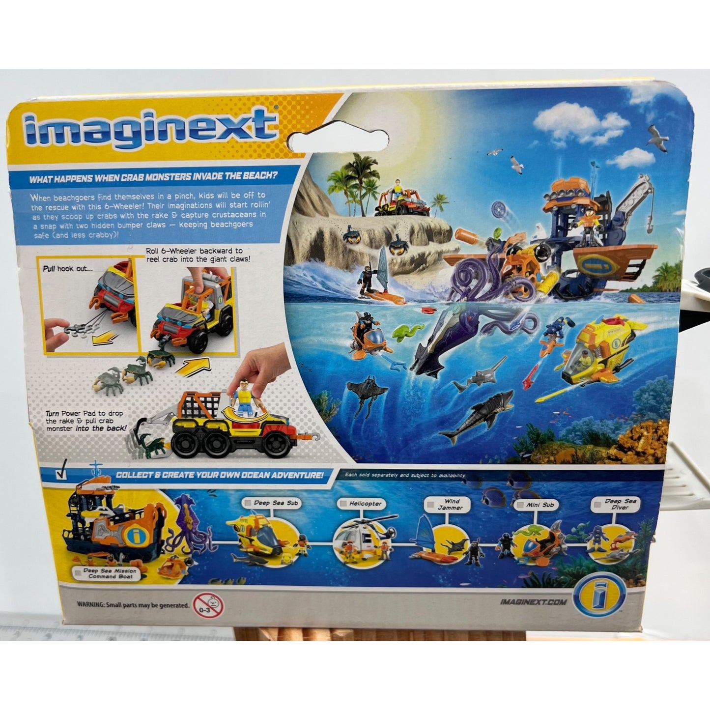 Fisher Price Imaginext Deep Sea Scuba Diver 6 Wheeler Beach Jeep Crabs NEW~~