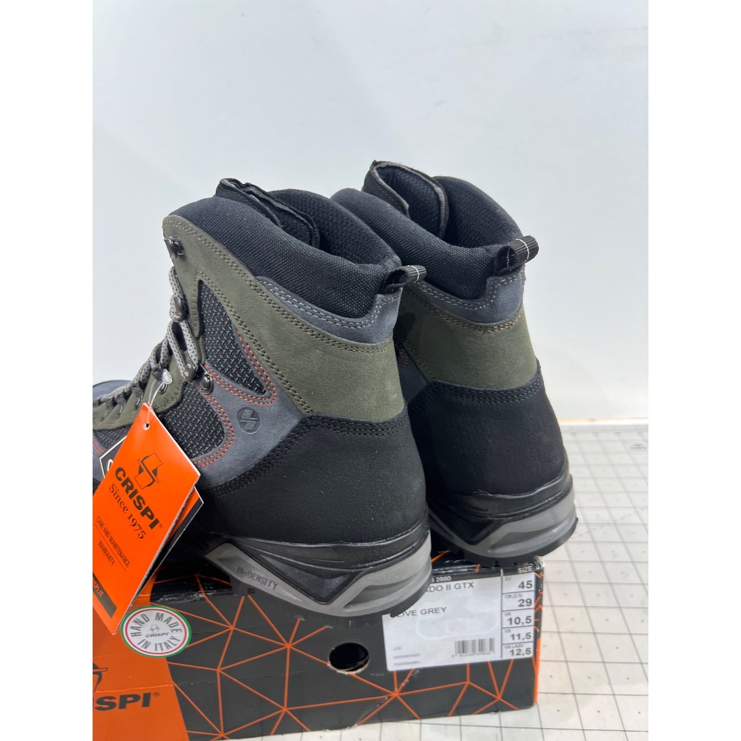 Crispi Men's Colorado II GTX Waterproof Hunting Boots - Olive/Grey Sz. 11.5 New